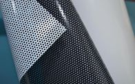 Printable 140mic Perforated Self Adhesive Vinyl one way vision For Solvent Printing