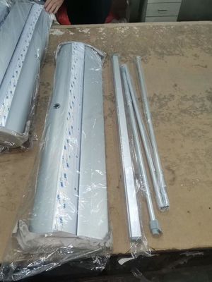 Flad retractable Wide Base Aluminum Roll up Banner Stand for Advertisement