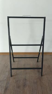 Moldura A de metal dupla face, 60 cm x 90 cm, suporte para pôster, placa sanduíche para calçadas