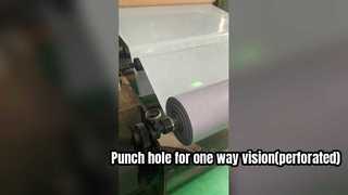 Você sabe como produzir visão unidirecional (ver através do vinil/vinil perfurado)